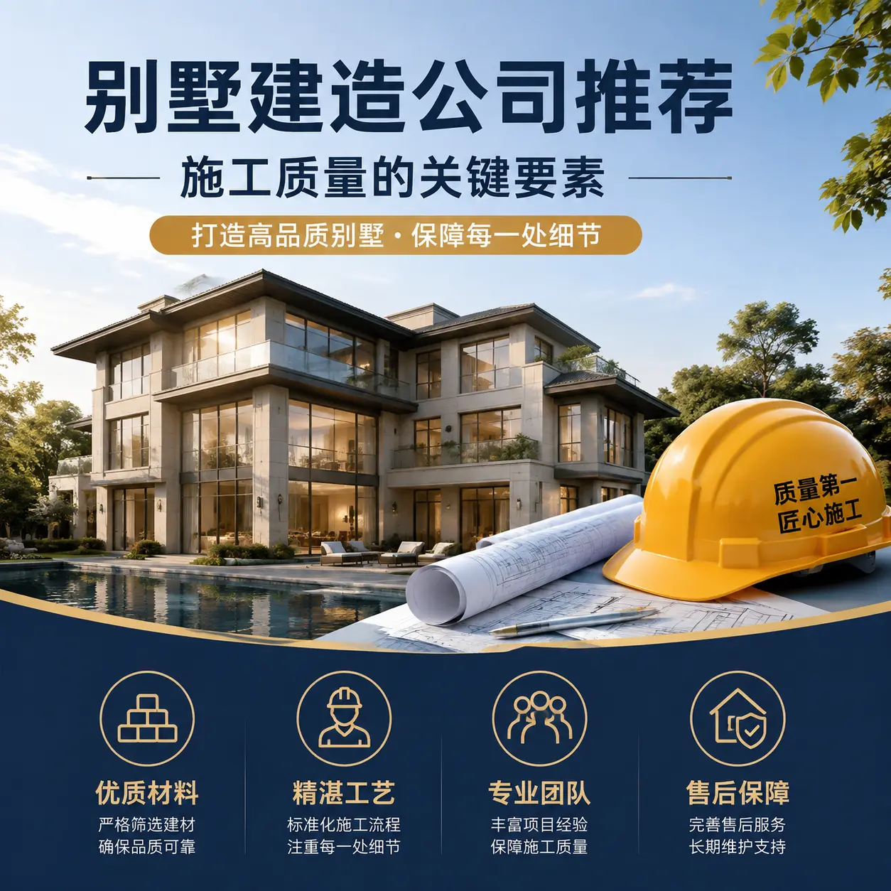 别墅建造公司推荐： 七星关 施工质量的关键要素