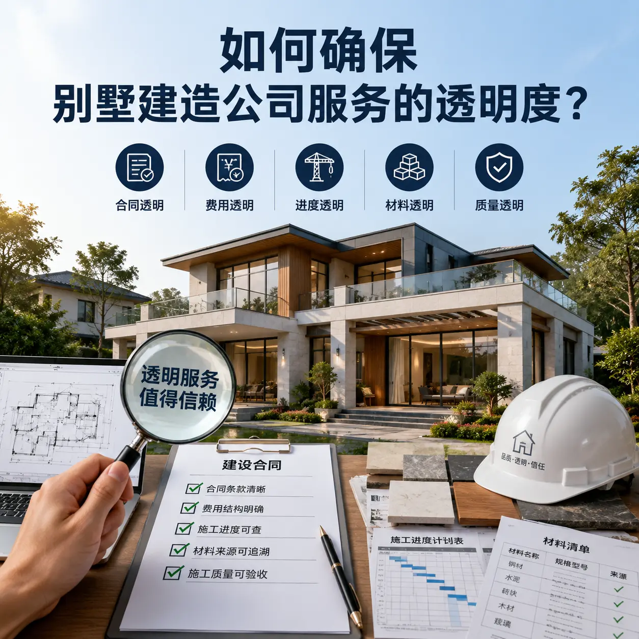在 七星关 如何确保别墅建造公司服务的透明度？