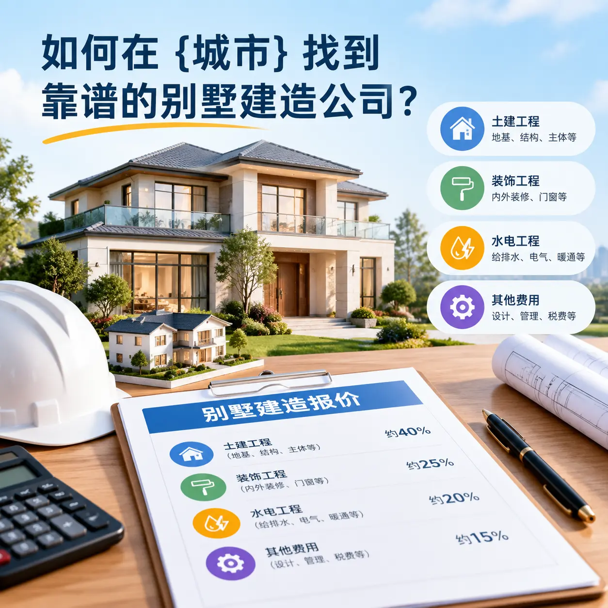 如何在 七星关 找到靠谱的别墅建造公司？