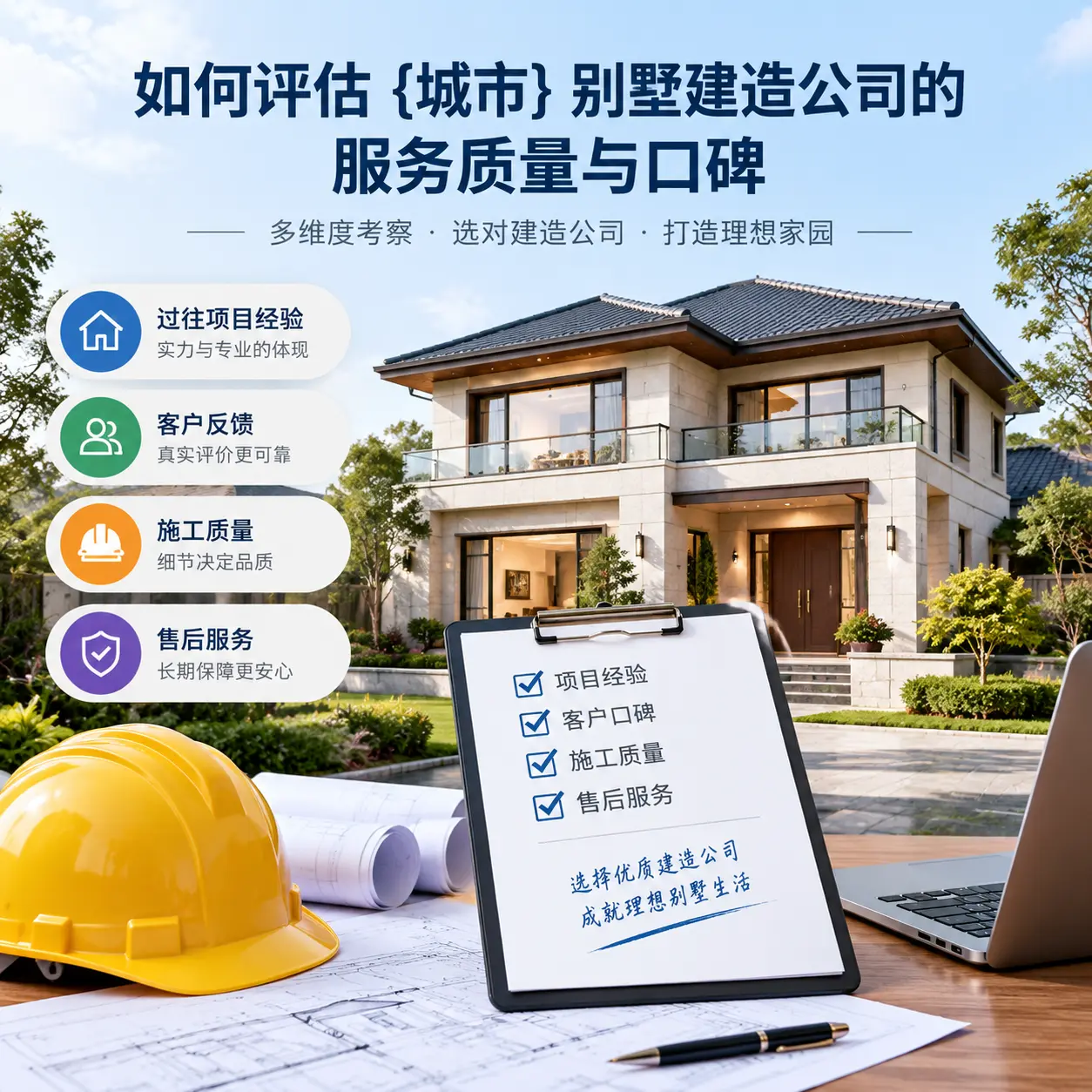 如何评估 七星关 别墅建造公司的服务质量与口碑