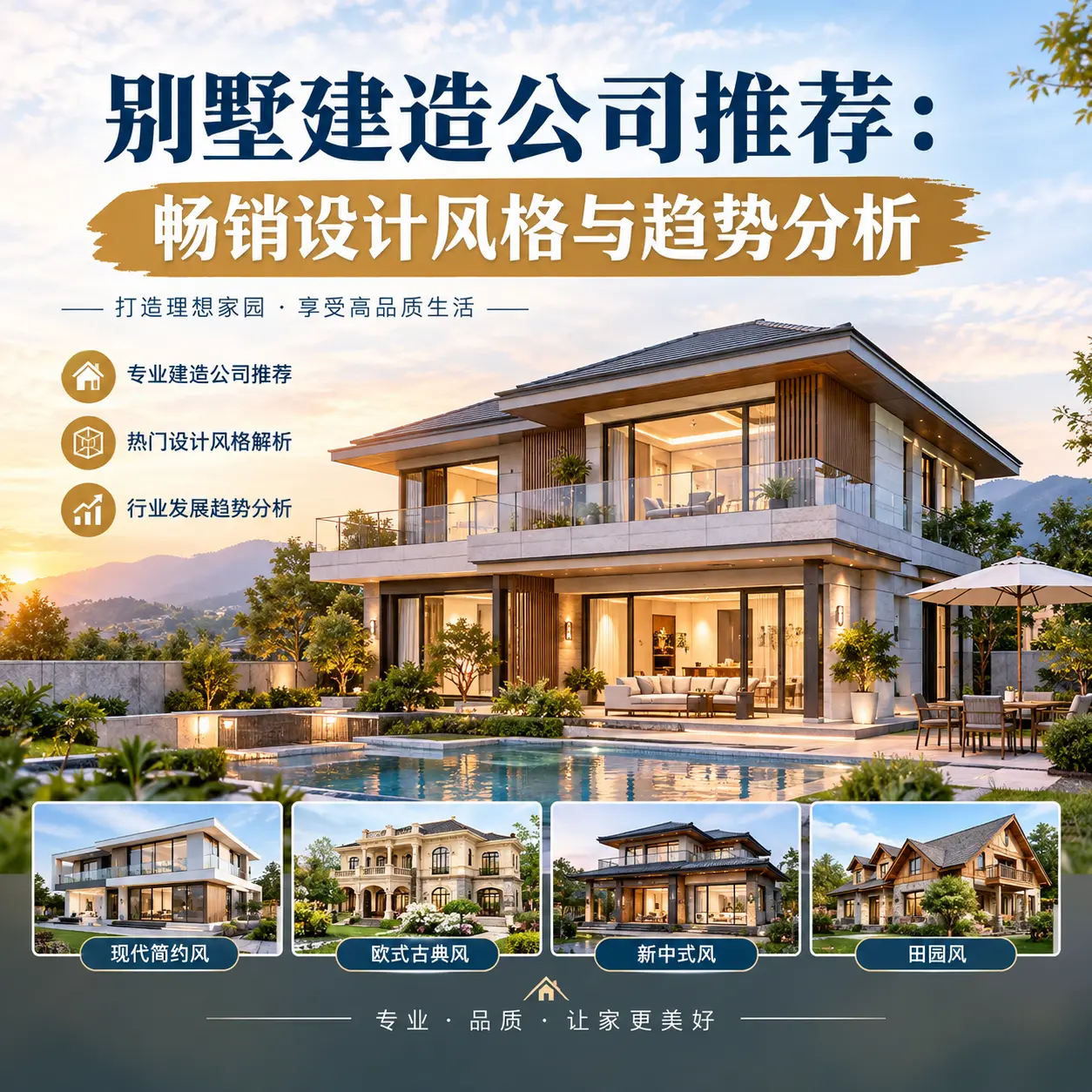别墅建造公司推荐： 七星关 畅销设计风格与趋势分析