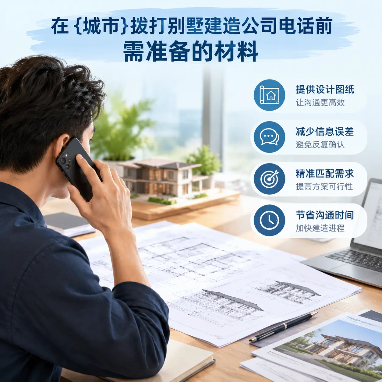 在七星关拨打别墅建造公司电话前需准备的材料