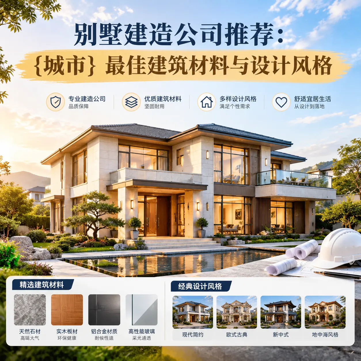 别墅建造公司推荐: 七星关 最佳建筑材料与设计风格