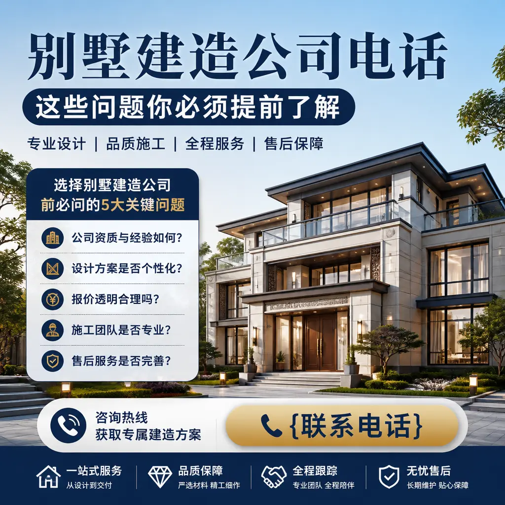 七星关别墅建造公司电话,这些问题你必须提前了解