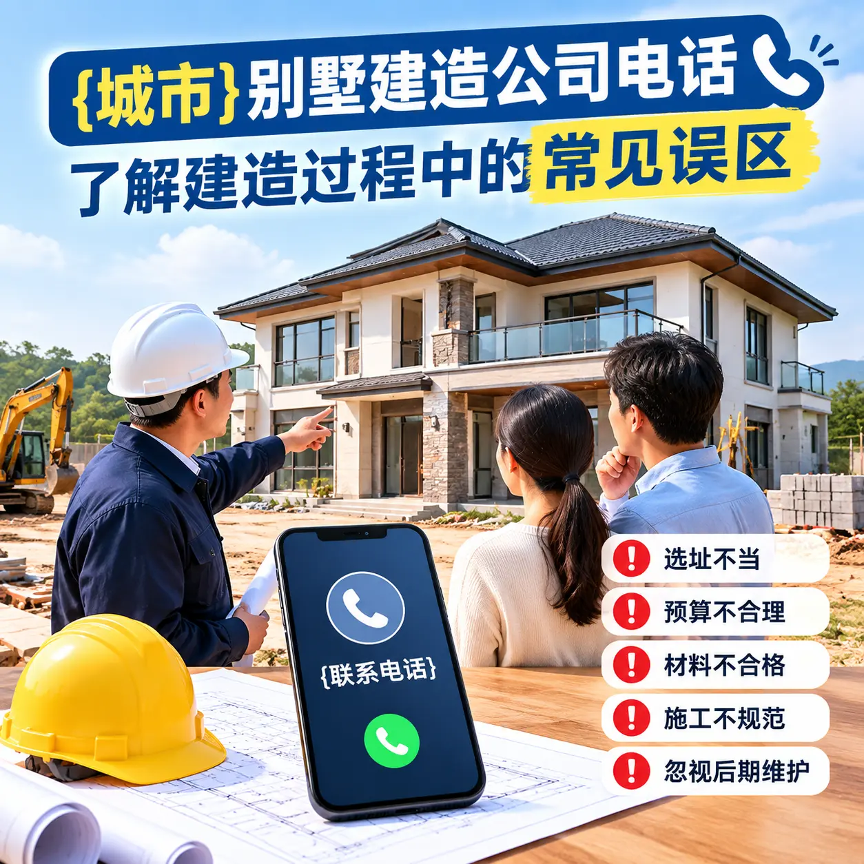 七星关别墅建造公司电话，了解建造过程中的常见误区