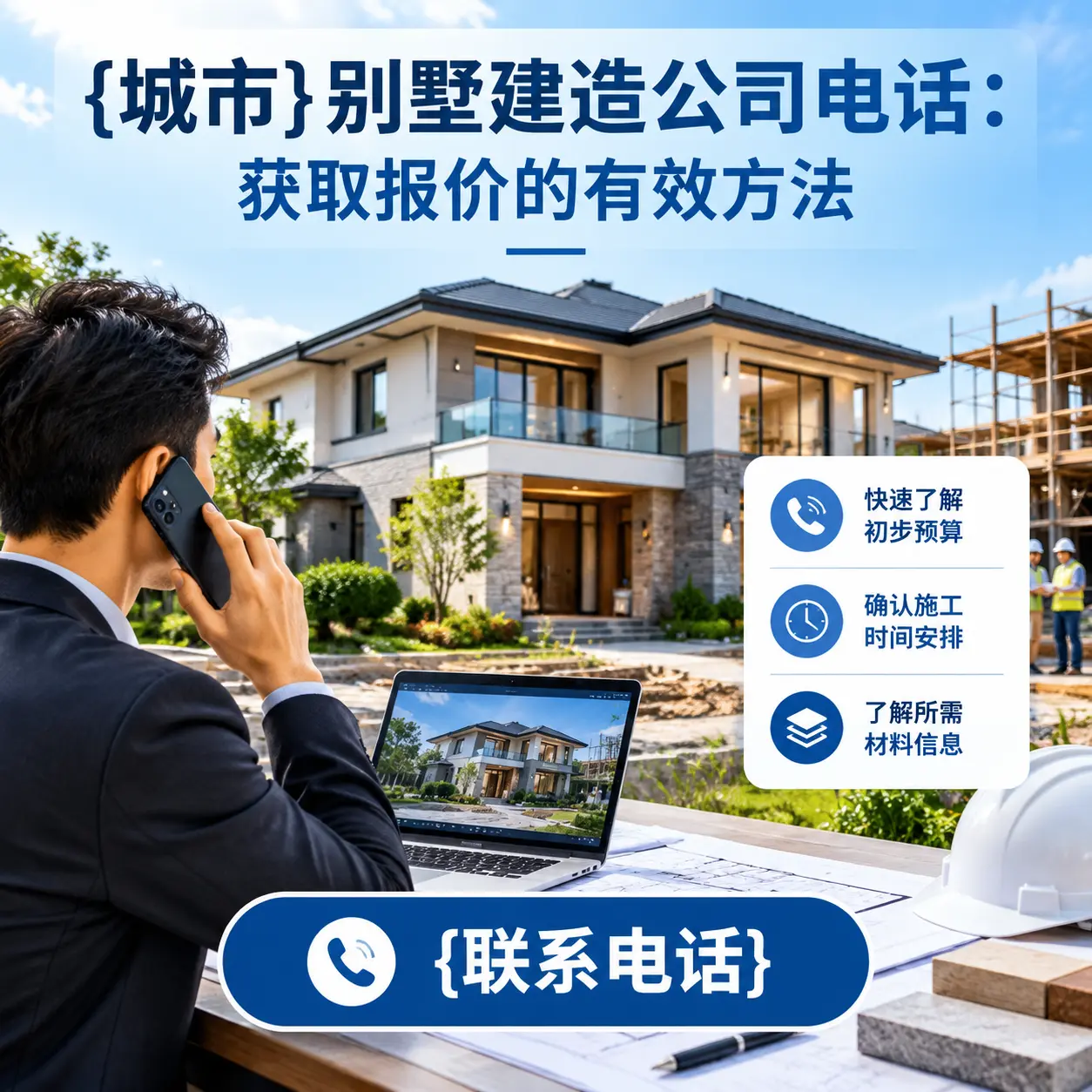 七星关别墅建造公司电话:获取报价的有效方法