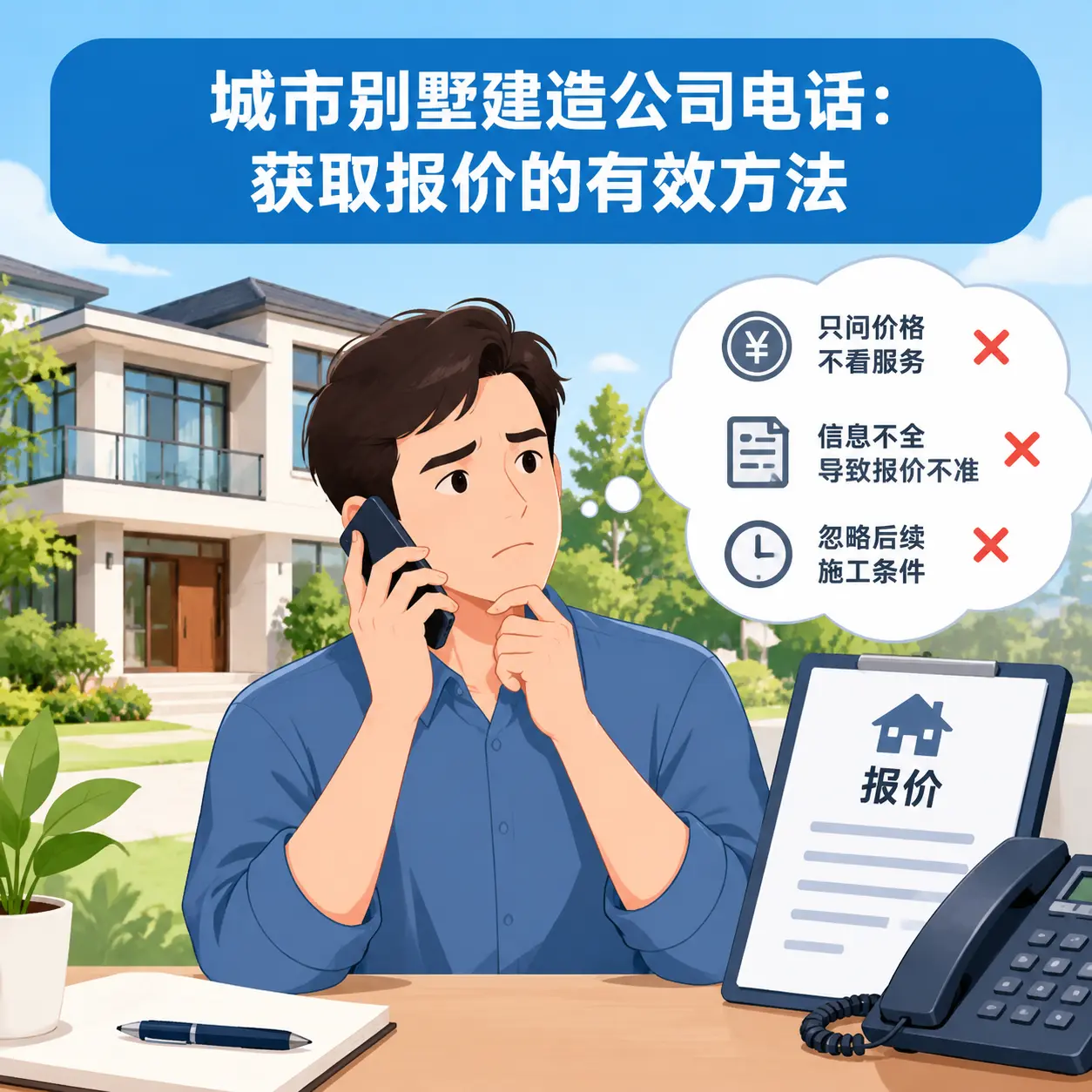 七星关别墅建造公司电话:获取报价的有效方法